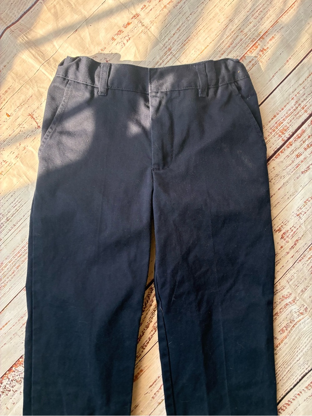 Boy’s French Toast Navy Slim Straight Pants Uniform Slacks Size 10 - Picture 2 of 6